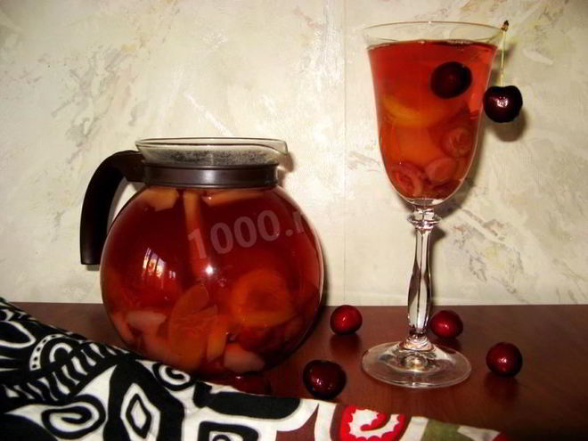 Рецепт компота из свежих ягод и фруктов