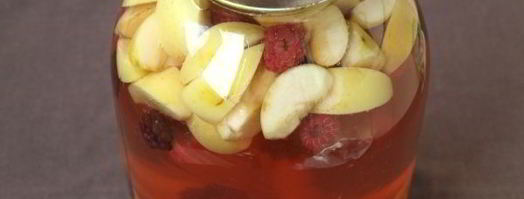 компот из яблок, абрикосов и ягод на зиму. Шаг 8