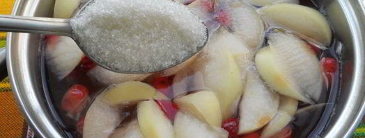 компот из яблок и кизила с мятой. Шаг 5