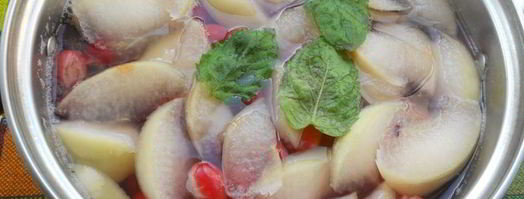 компот из яблок и кизила с мятой. Шаг 6