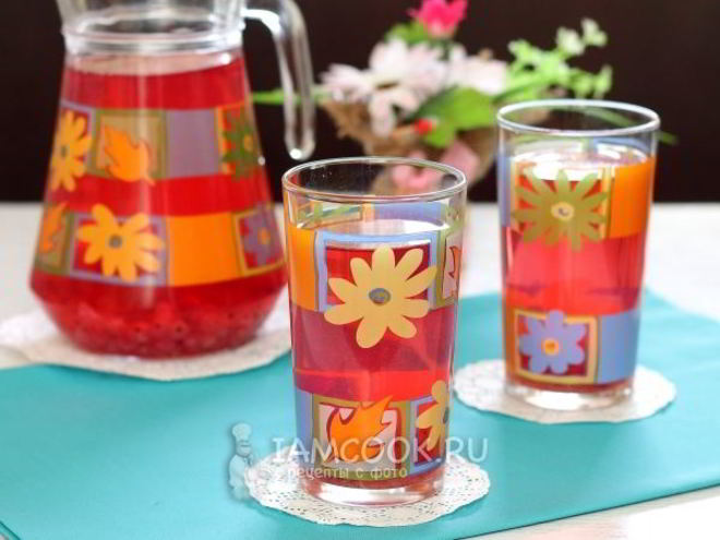 Рецепт компота из замороженной красной смородины