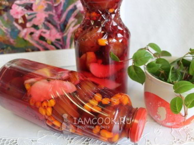 Рецепт компота плодово-ягодный на зиму