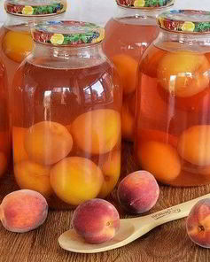 Персиковый компот на зиму
