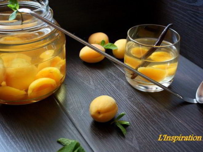 Рецепт ванильного компота с абрикосами прохладительные напитки