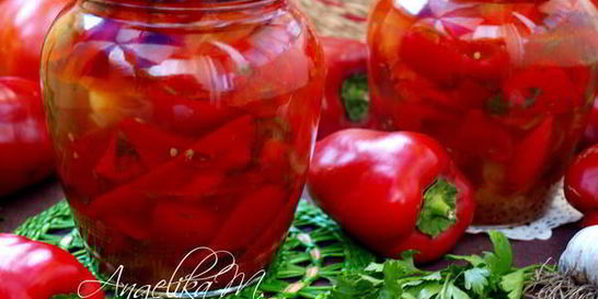 Лечо из болгарского перца с помидорами