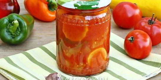 Лечо из кабачков и перца