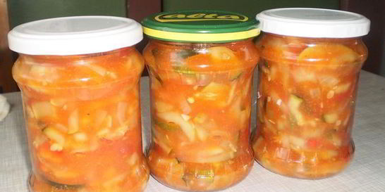 Лечо из кабачков