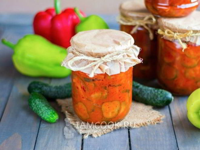 Рецепт лечо из огурцов на зиму с томатной пастой