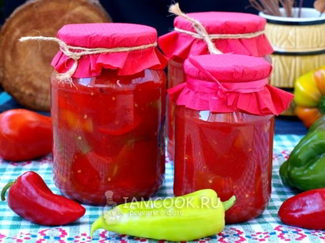 Рецепт лечо из перца и помидоров без уксуса