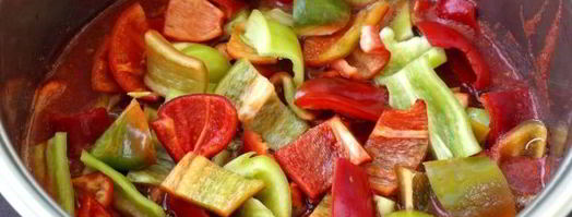 лечо из перца и помидоров без уксуса. Шаг 8