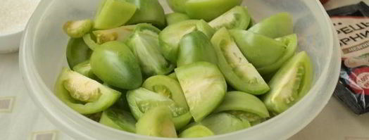 лечо из зеленых помидоров. Шаг 4