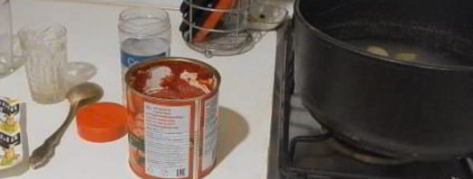 лечо на зиму с томатной пастой. Шаг 4