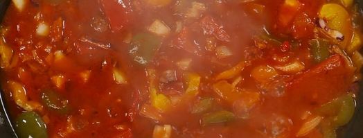 лечо с брынзой. Шаг 7