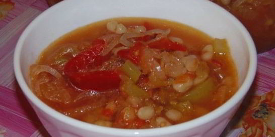 Лечо с фасолью