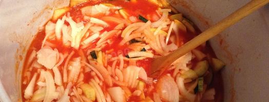 лечо с кабачками и кетчупом на зиму. Шаг 9