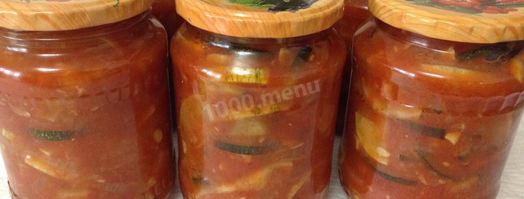 лечо с кабачками и кетчупом на зиму. Шаг 10