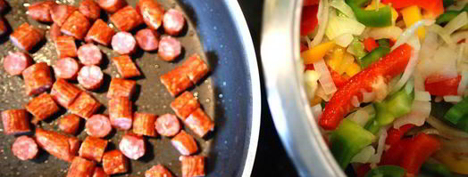 лечо с колбасой. Шаг 5