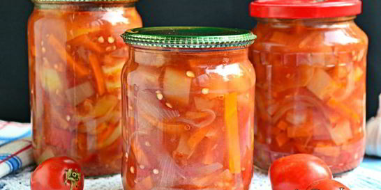 Лечо с луком и морковью в мультиварке на зиму