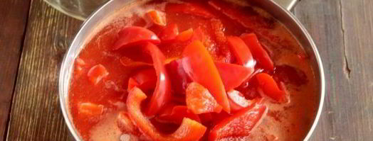 лечо с томатным соком. Шаг 10