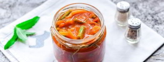 лечо со стручковой фасолью на зиму. Шаг 10