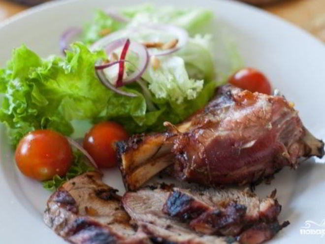 Рецепт плеча ягненка на гриле