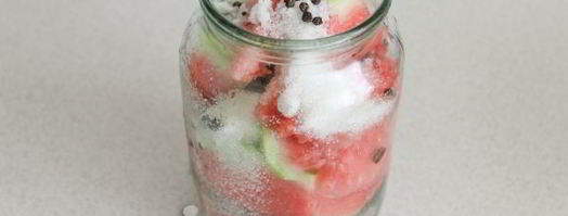 арбузы маринованные на зиму в банках. Шаг 7