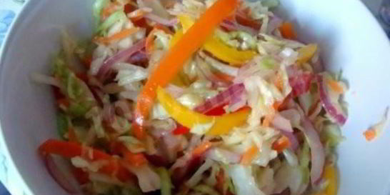 Капуста маринованная с болгарским перцем
