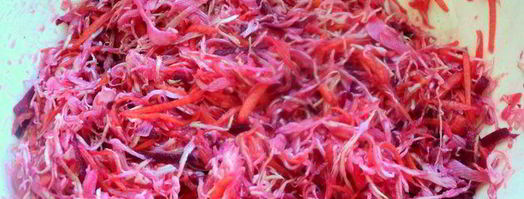 капуста, маринованная с тыквой и свеклой. Шаг 4