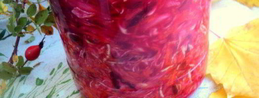 капуста, маринованная с тыквой и свеклой. Шаг 5