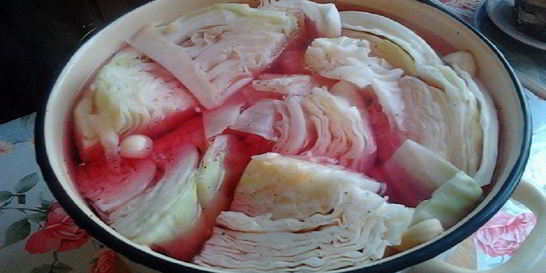 Капуста по-гурийски с уксусом