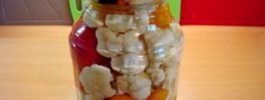 маринованная цветная капуста на зиму в банках. Шаг 3