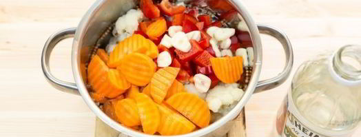 маринованная цветная капуста с овощами. Шаг 15