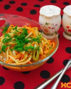 Маринованные кабачки по-корейски