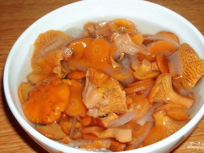 Рецепт маринованных лисичек без уксуса