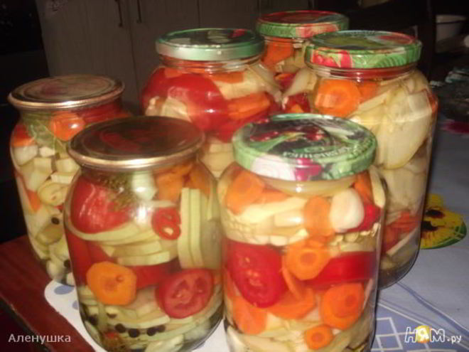 Рецепт маринованных овощей краски лета