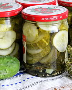 Маринованные резанные огурцы на зиму