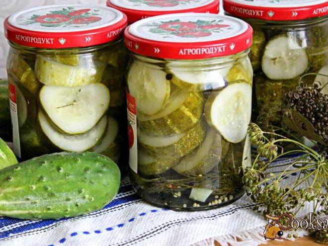 Рецепт маринованных резанных огурцов на зиму