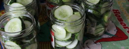 маринованные резанные огурцы на зиму. Шаг 3