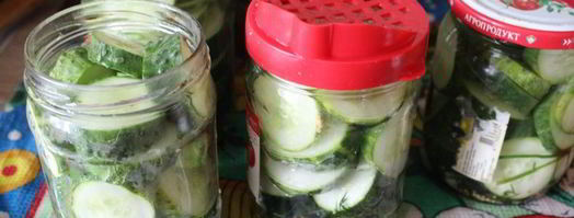 маринованные резанные огурцы на зиму. Шаг 5