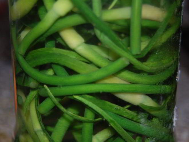 Рецепт маринованных стрелок чеснока