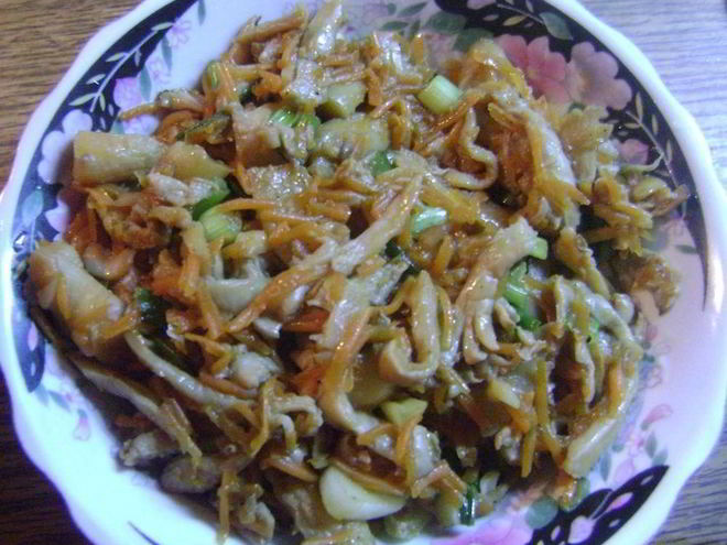 Рецепт маринованных вешенок с морковью