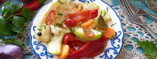 овощи, маринованные с яблоком и корицей. Шаг 4