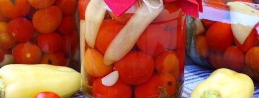 помидоры черри маринованные с болгарским перцем. Шаг 10