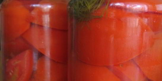 Помидоры маринованные дольками