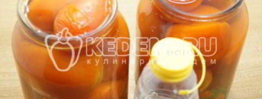 помидоры маринованные в литровых банках. Шаг 9