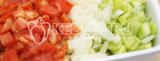 овощная смесь к мясу на зиму. Шаг 4