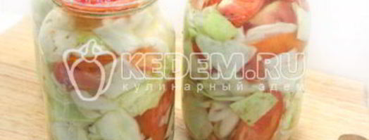 помидоры с капустой и луком. Шаг 6