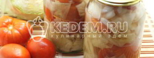 помидоры с капустой и луком. Шаг 8