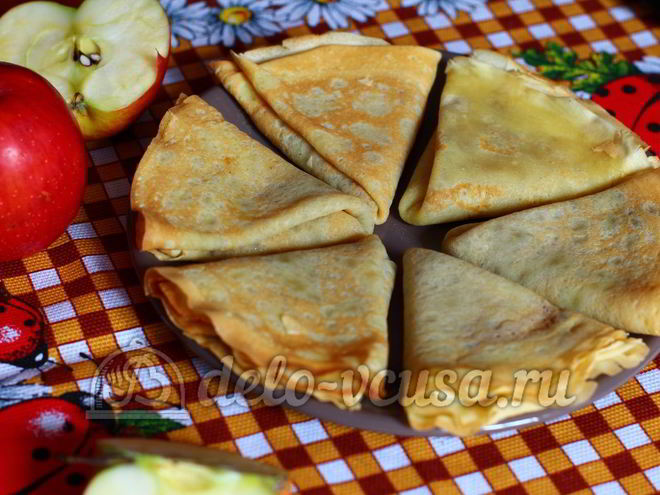 Рецепт блинчиков с повидлом