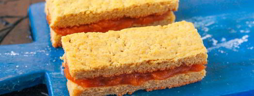 песочная полоска с повидлом. Шаг 12